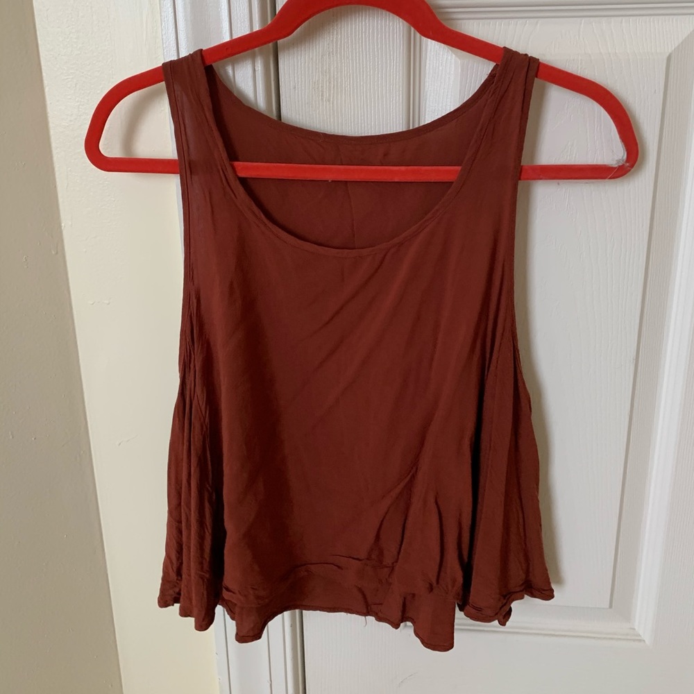 Orange/ Brown tank top